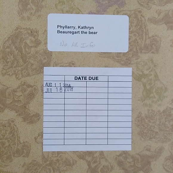 Beauregart Bear Children's Picture Book Daycare Preschool Home School - Picture 3 of 6